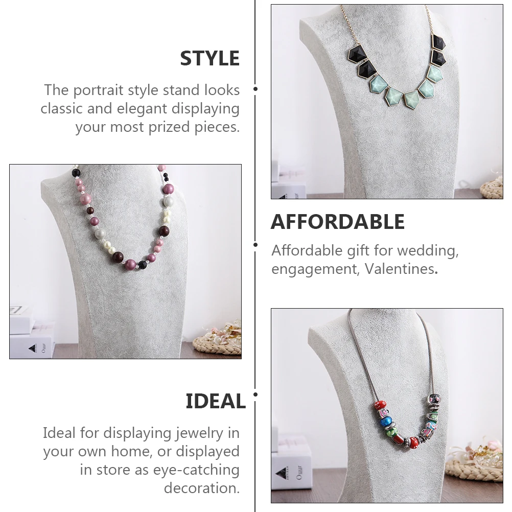 

Necklace Display Rack Jewelry St Lightweight Sturdy Resin Coat Hanger Frame Storage ganizer For Home Store Decor