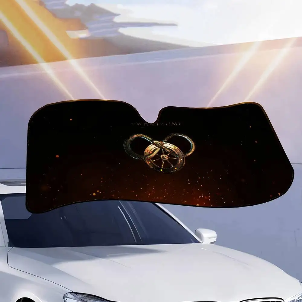 ภาพยนตร์ The Wheel Of Time ม่านบังแดดกระจกบังแดด Sun Shade Auto Sun Visor ครอบคลุมรถรถ Solar Protection
