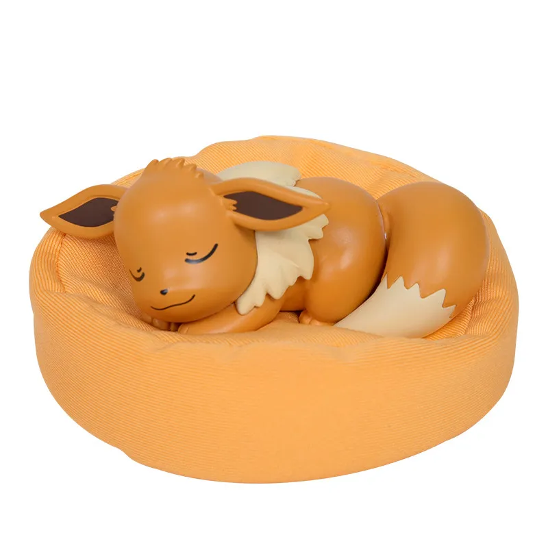 New In Stock Pokemon Eevee Sleeping Position Series Blind Box Sylveon Umbreon Flareon Jolteon Anime Desktop Decoration Model Toy image 3