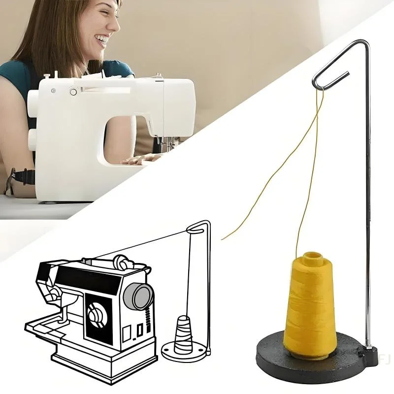 [YU]Single Thread Stand For Sewing Machine - Plastic Base Cone Spool Holder - Compatible With Large Cone Bobbins