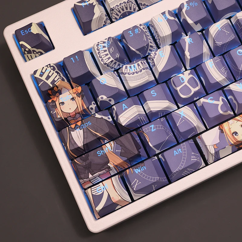 Abigail Williams 108 Keycap Fate FGO PBT DYE Sublimation Light Transmitting Cherry Switch Cross Key Cover Mechanical Keyboard