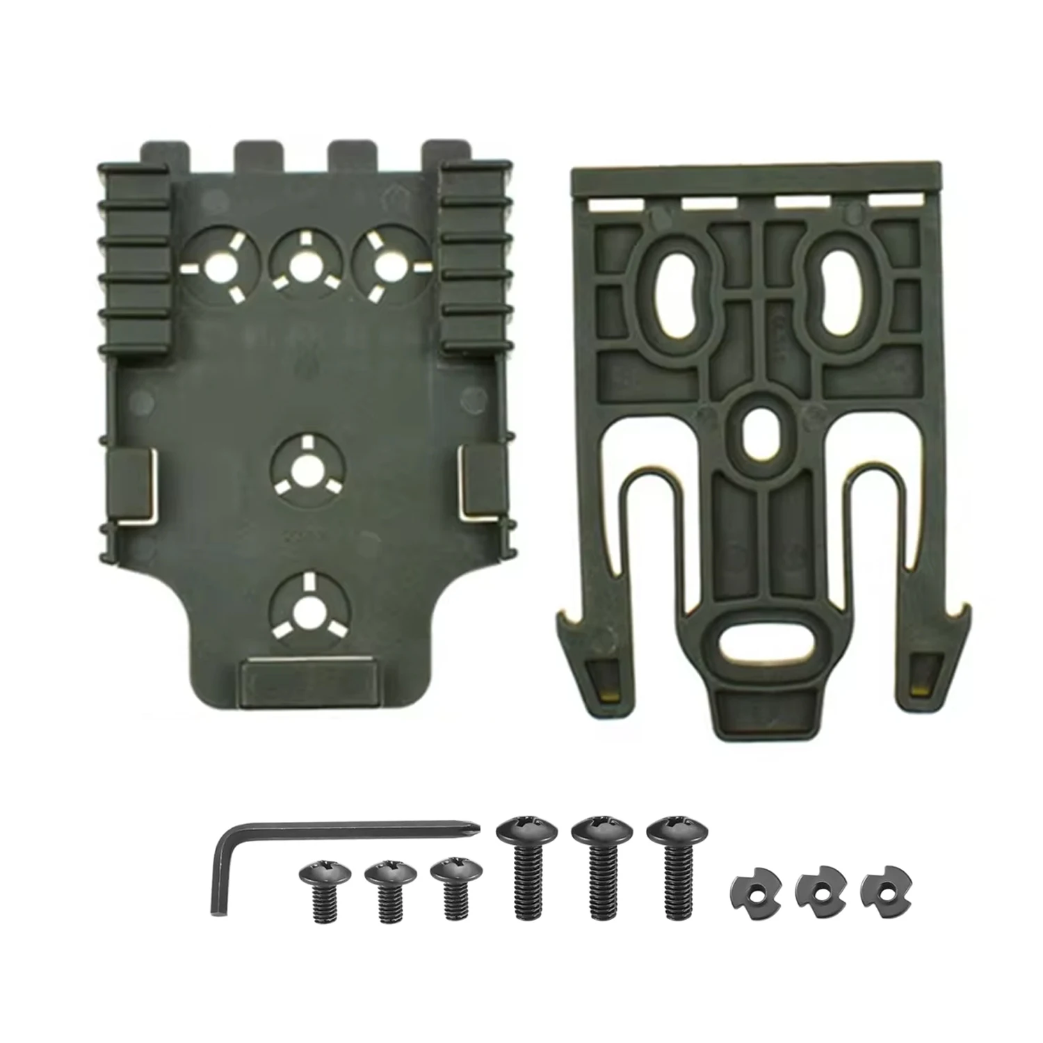 Taktisches Verriegelungssystem QLS 19 22 Kit Pistolenholster Gürteladapter Pistole Schnellempfänger Gabel Jagd Schießen Training Airsoft-Ausrüstung – Detail 7