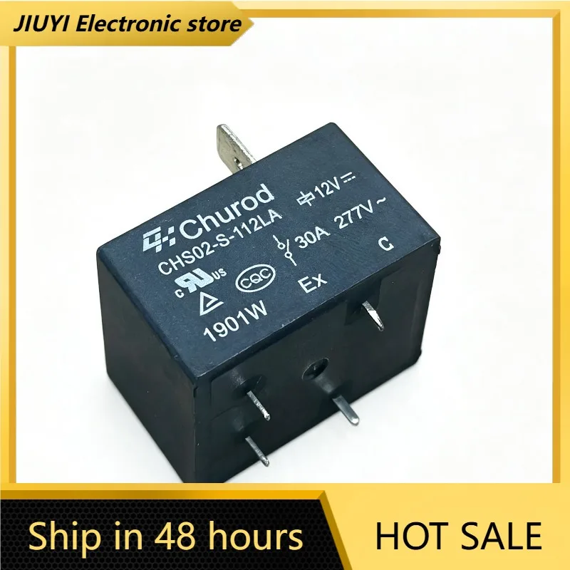 12V DC CHS02‑S‑112LA 30A 4Pin SPST‑NO Power Relay High Current Relay For Home Appliance Air Conditioner Circuit Board