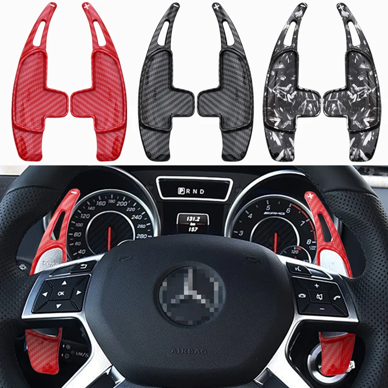 

For Mercedes Benz AMG A45 C63 S63 CLA45 GLA45 CLS63 SL63 C65 SLK55 2014 Car Steering wheel Shifter Paddle DSG