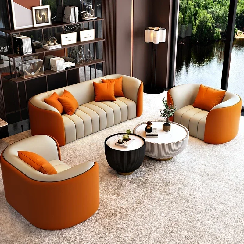 Cozy Simple Fancy Sofas Living Room Waterproof Recliner Lazy Puffs Sofa Hotel Floor Love Seat Divani Da Soggiorno Furniture