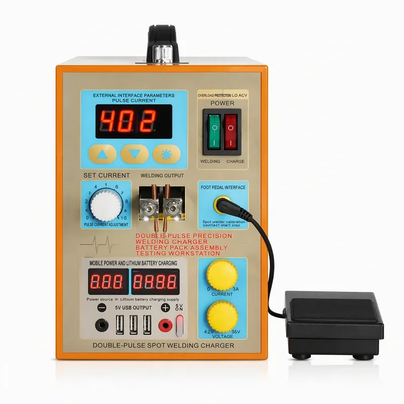 USB Small Precision Pulse Battery Spot Welder 18650 Lithium Battery Welding Machine Charging Test for Mobile Power Supply DIY