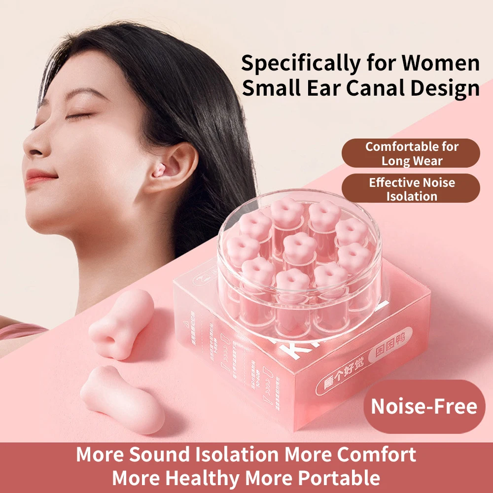 Anti Noise Earplug Sleep Noise Reduction Flower Ear Plug Canceling Soundproof Ear Plugs Waterproof Swimming Soft Ear Protector