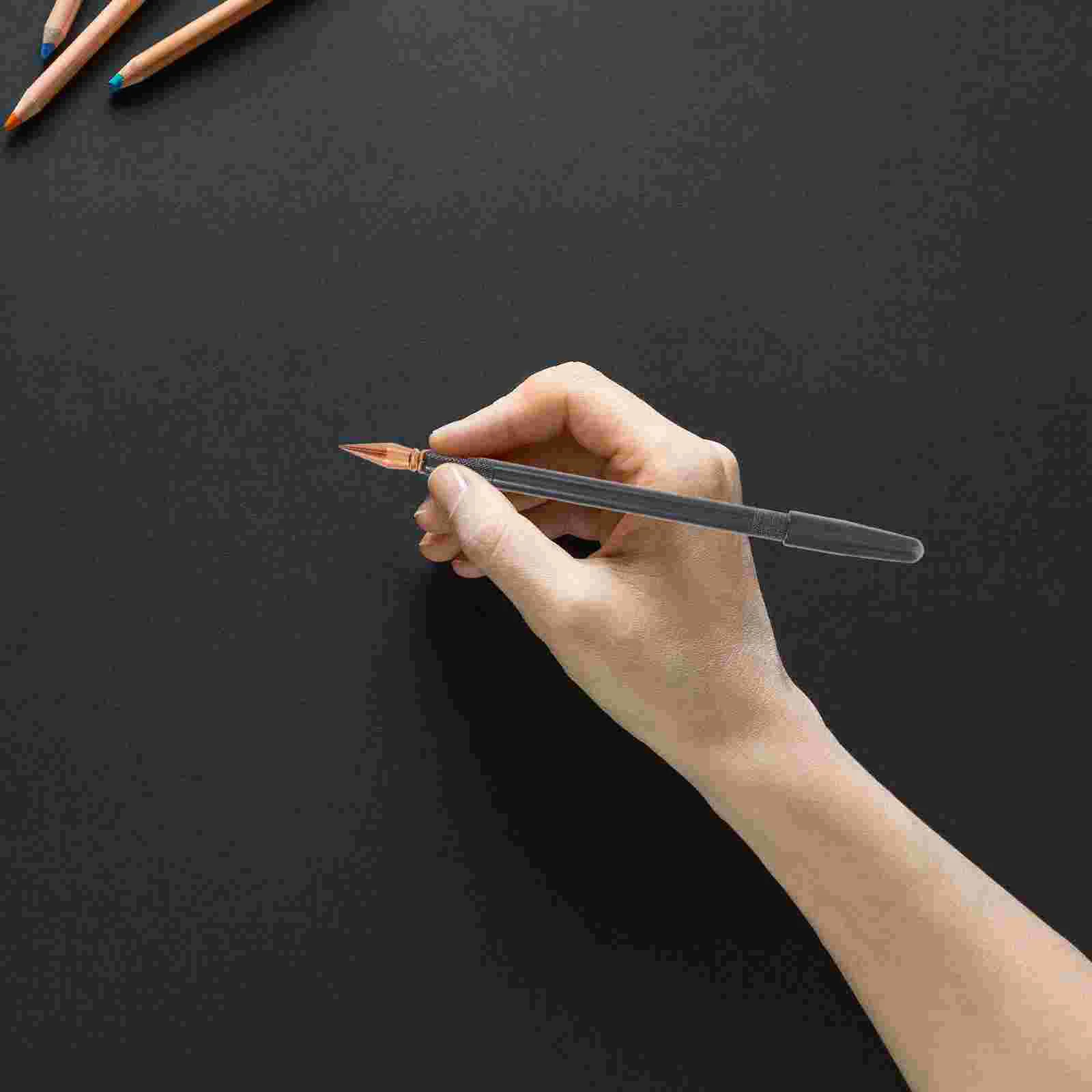 3 pçs coçar desenho caneta stylus scrappers ferramenta canetas de papel pintura raspador escova criança