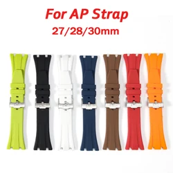 27mm 28mm 30mm Rubber Strap for Royal Oak Offshore 15710 15703 26471 26474 15706 Soft Silicone Watch Band for GA2100 Refit Belt