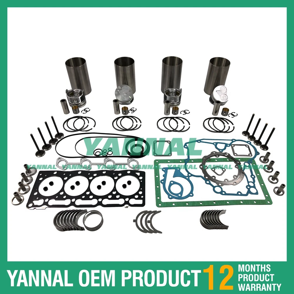 

Комплект для капитального ремонта двигателя Kubota V1505 для экскаватора