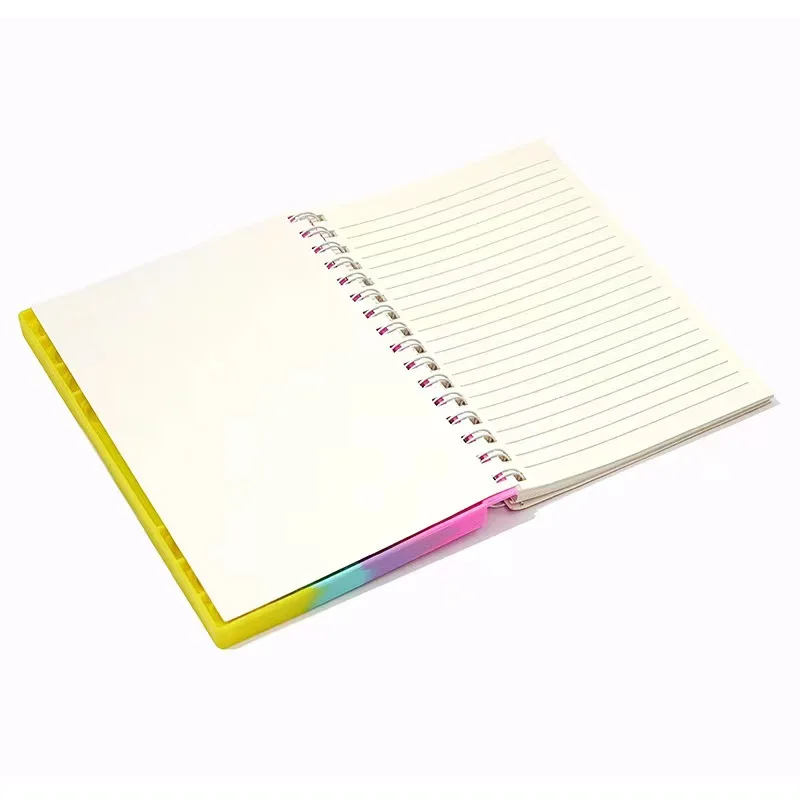 Cute cartoon unicorn coil book decompression silicone bubble notebook student color loose-leaf notepad exquisite gift