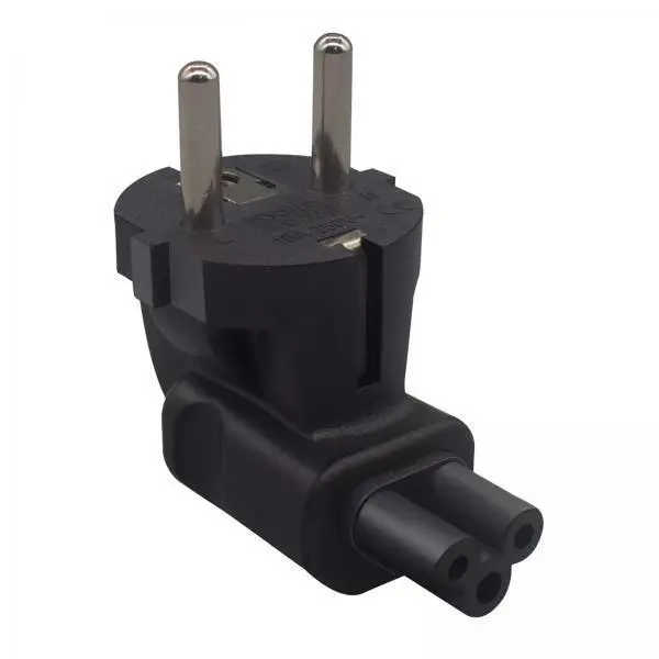 

Black EU 4.8MM to IEC C5 Power Adapter PVC Compact Converter Electronics Accessories for Laptop Screen Adapter