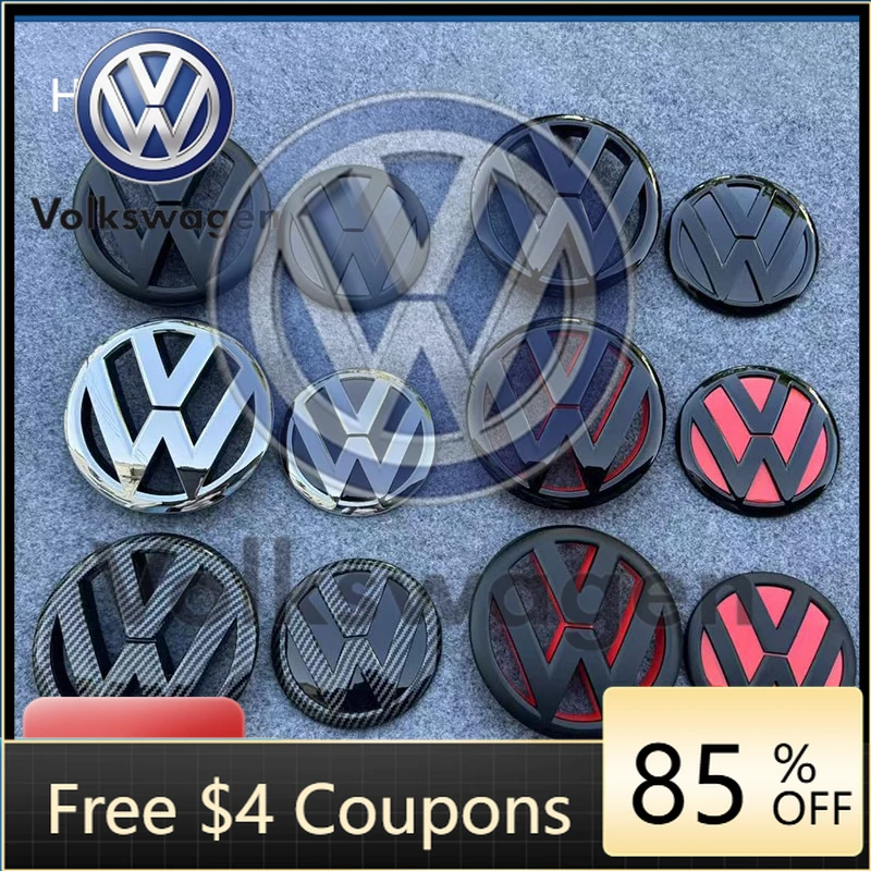 

Наклейка на автомобиль для VOLKSWAGEN VW, подходит для Volkswagen Jetta 2011-2018, эмблемы на переднюю решетку, наклейки на крышку багажника VW, логотипы на крышку багажника.