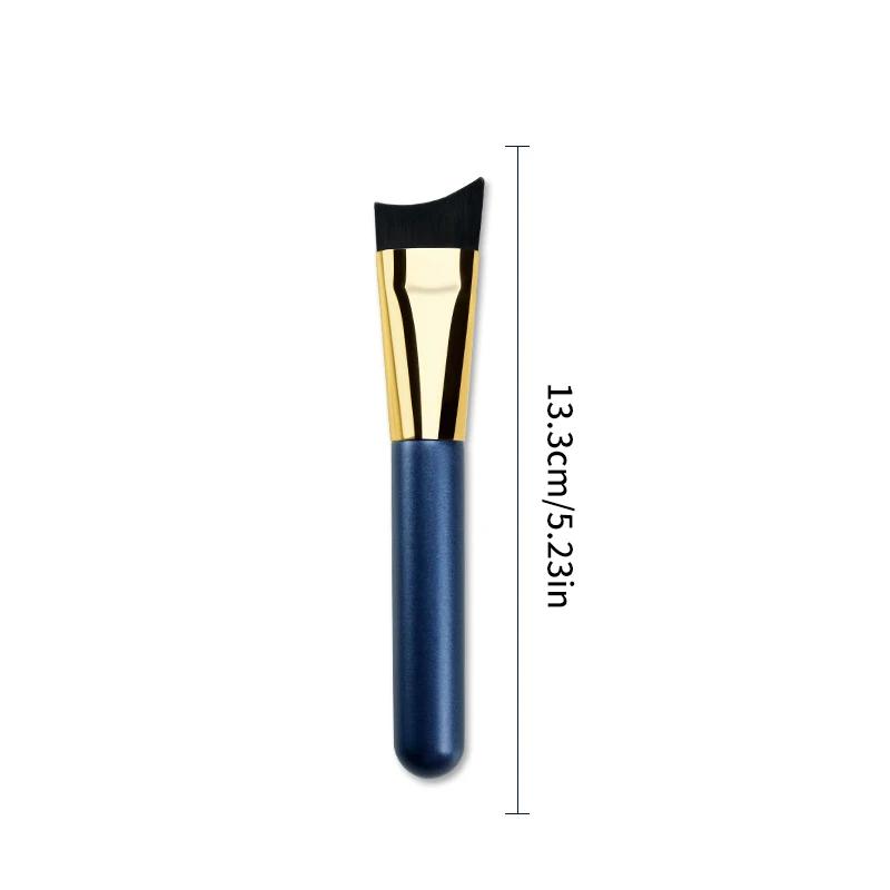 Make-up Brush Crescent Shaped Arc Straight Foundation Light No Trace Concealer Metal Tube Facial Mask Brush Makeup Tools