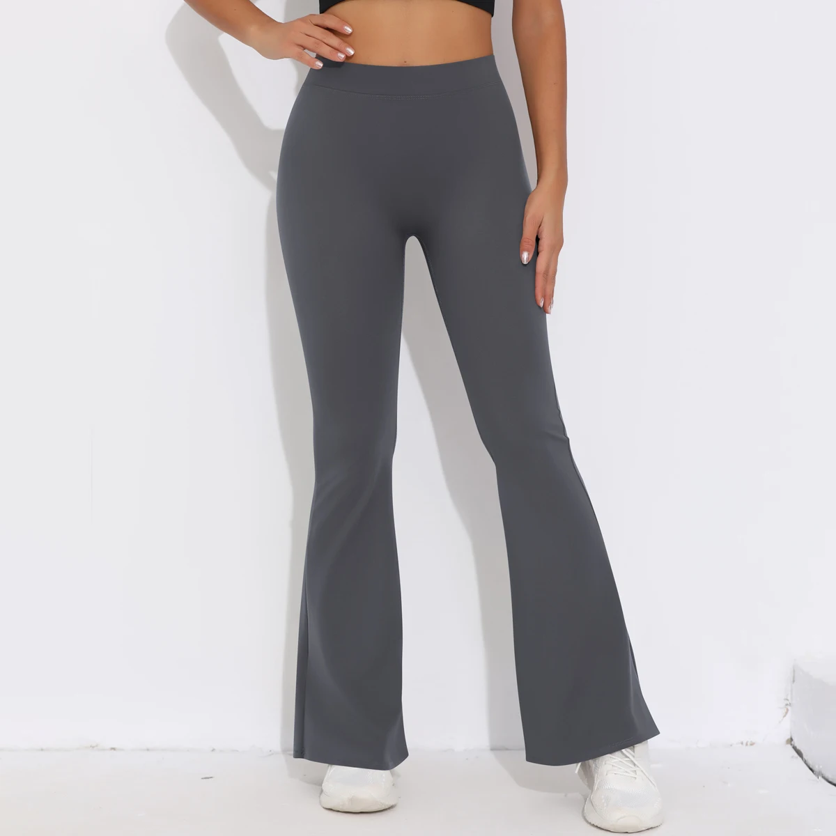 Sexy Hip Lifting Yoga Pants High Waisted Butt Lifting Flared Pants Quick Dry Fitness Pants for Tennis