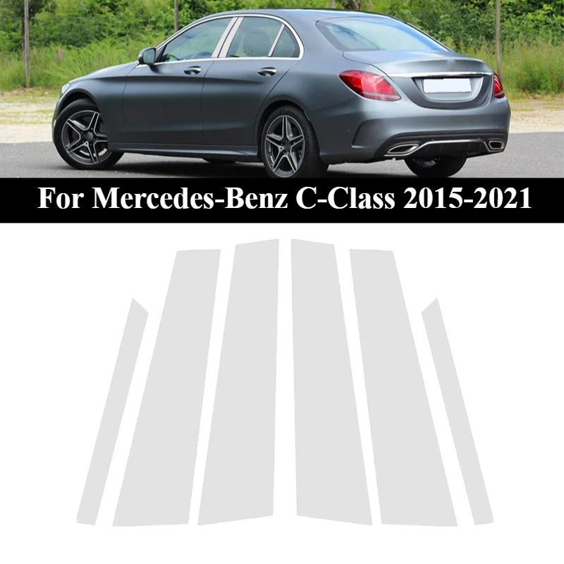 

Car Window Door Column B C Pillar Post Cover Trim For Mercedes-Benz C-Class 2015 2016-2020 2021 Auto Decoration Stickers Styling
