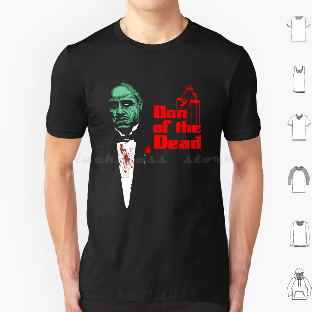 Don Of The Dead T Shirt Big Size 100% Cotton Zombies Don Horror Mafia Parody Movies Video Games Comics Cartoons Pop Culture