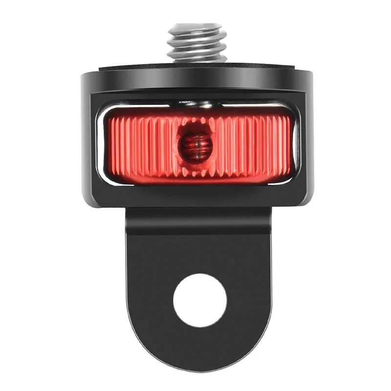 Alumínio parafuso tripé adaptador, acessórios para câmera, 360 Rotating Mount, suporte para Go Pro, 13, 12, 11, 10, 9, 8, 7, Insta 360, X3, X4, 1/4\