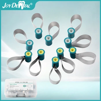 50 pièces JOY DENTAL bandes de matrice dentaire matrice en acier Double face profilée bandes de matrice anatomique dentisterie
