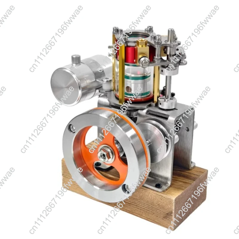 Vertical Water Cooled Engine Model Metal Single Cylinder Four Stroke Internal Combustion Engine DIY Toys Physics Experiment