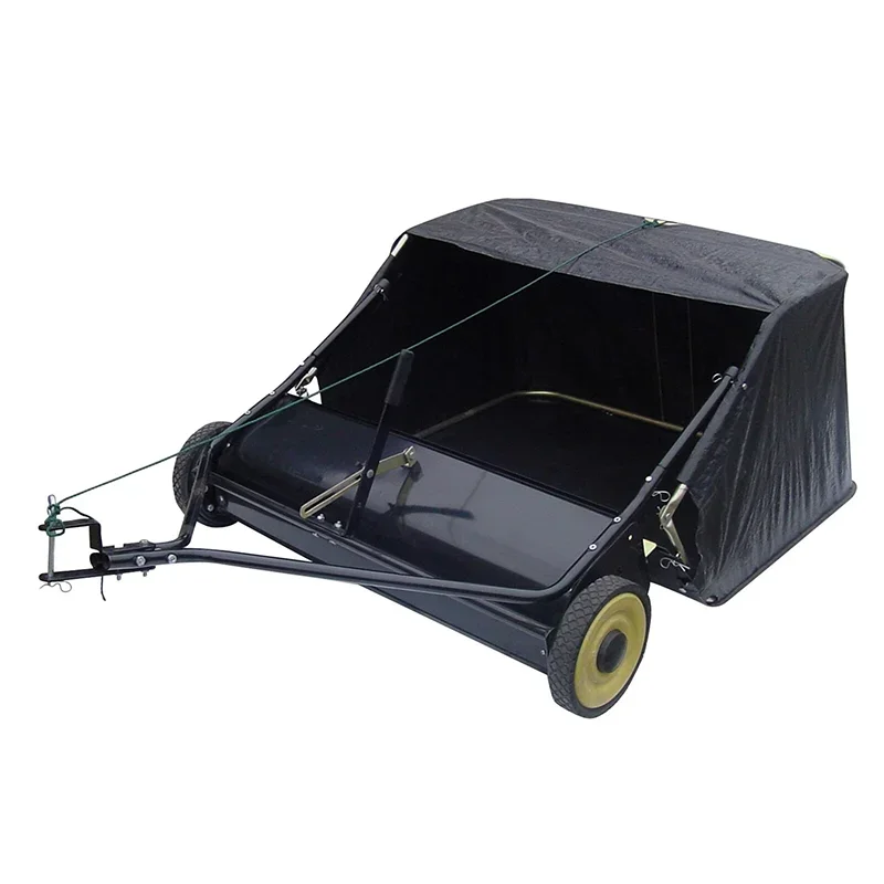 

48 Inch Garden Lawn Sweeper Adjustable Lawn and Leaf Bag