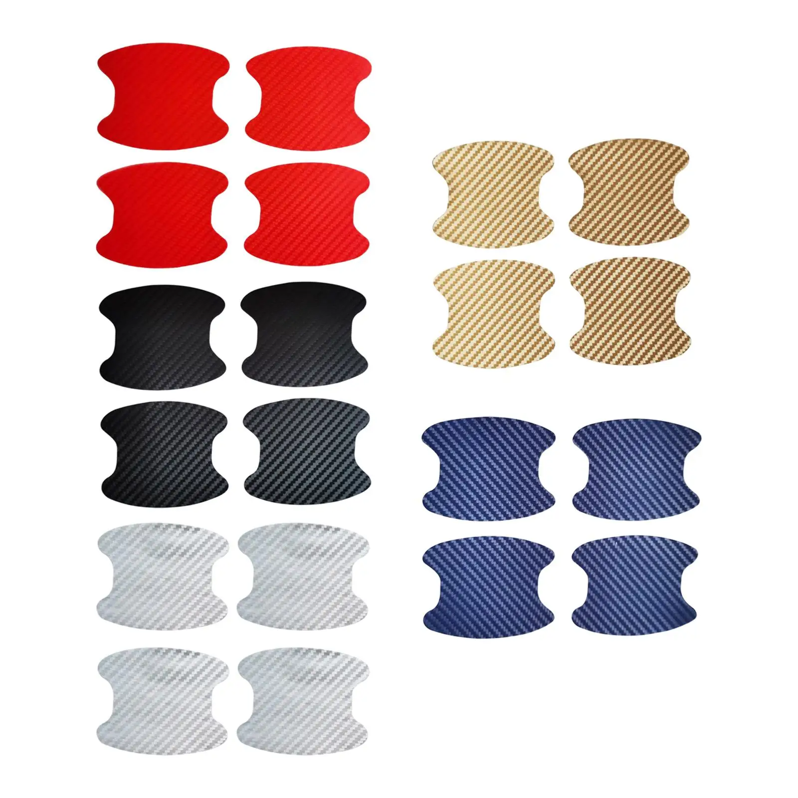 Película protetora do punho do Anti-risco, proteção do guidão, preto, bloco 2-4, 4x