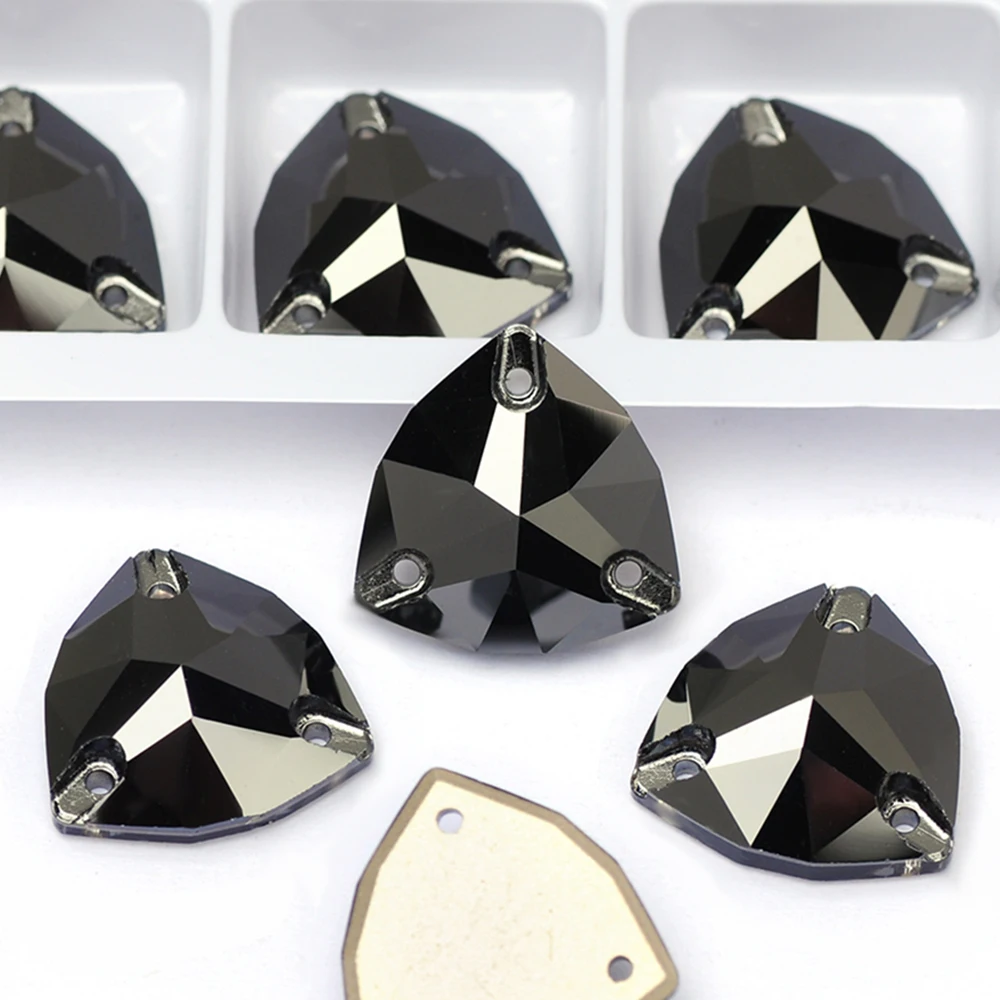 PUBRILEX K9 Glas Trilliant Flatback Strasssteine zum Aufnähen, DIY-Näh- und Basteldekorationen, Kristalle für Kleidung, Kleider und Bekleidung – Detail 13