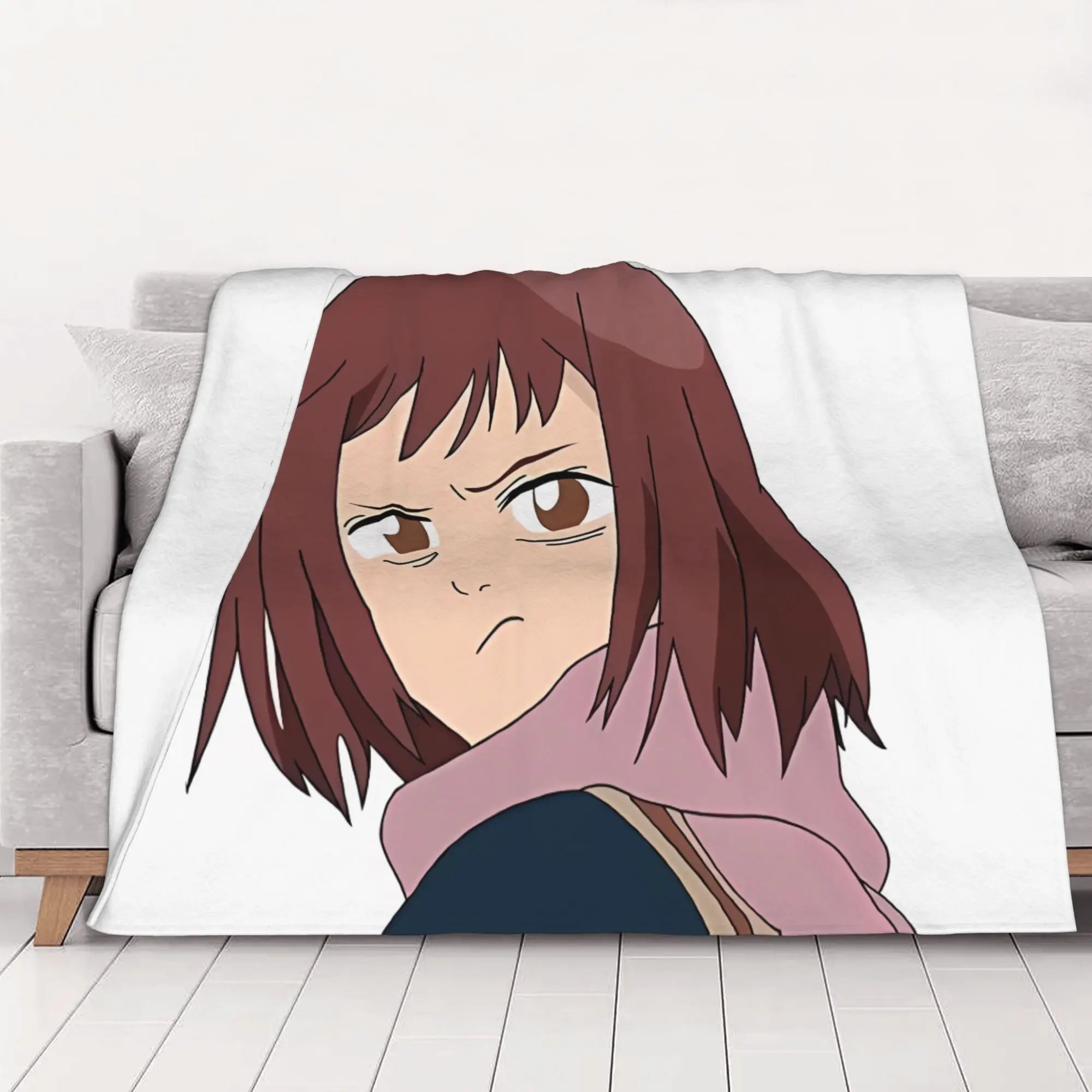 1PC Flcl Mamimi Mad FLCL home room decorations Winter Blankets for Adults Bedding Home Interior Sofa Knee