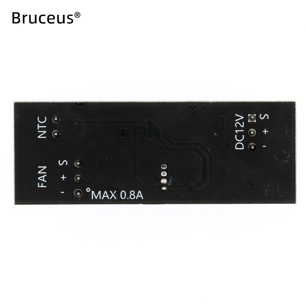 Single 12V 0.8A DC PWM 2-3 Wire Fan Temperature Control Speed Controller Chassis Computer Noiseor PC CPU Cooler Alarm STK IC