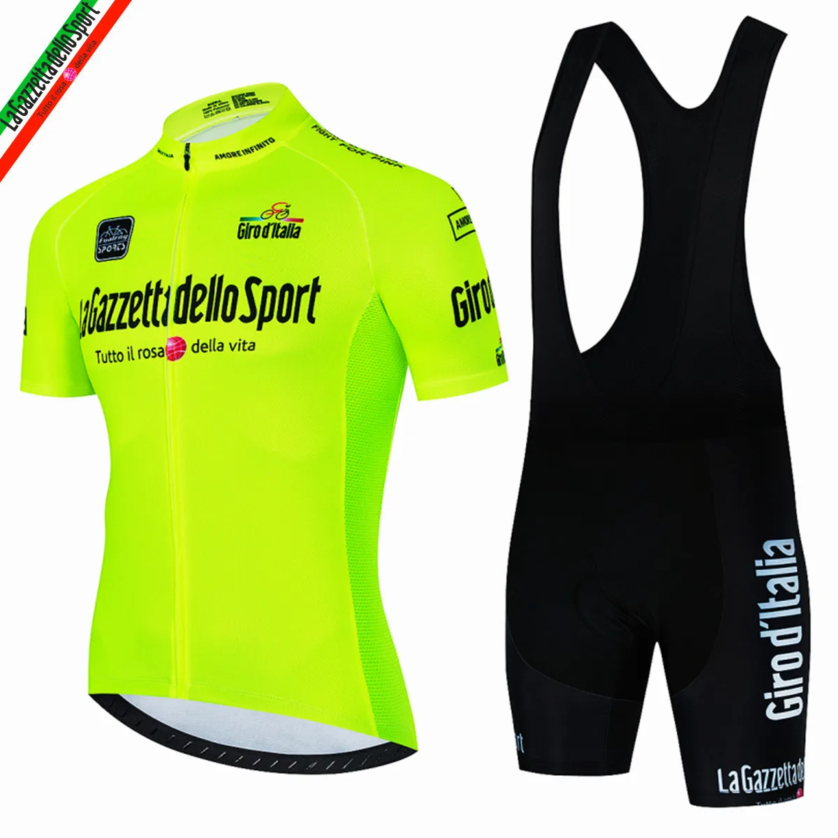 Tour De Giro D'ITALIA Cycling Jersey Set Cycling Clothing MTB Bike Clothes Uniform Maillot Ropa Ciclismo Men Cycling Bicycle Set