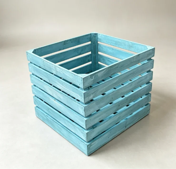 Antique Style Wooden Storage Tote Multipurpose Tiered Shelf Desktop Organizer Bin for Wine Bottle Book Plant Gift Packaging