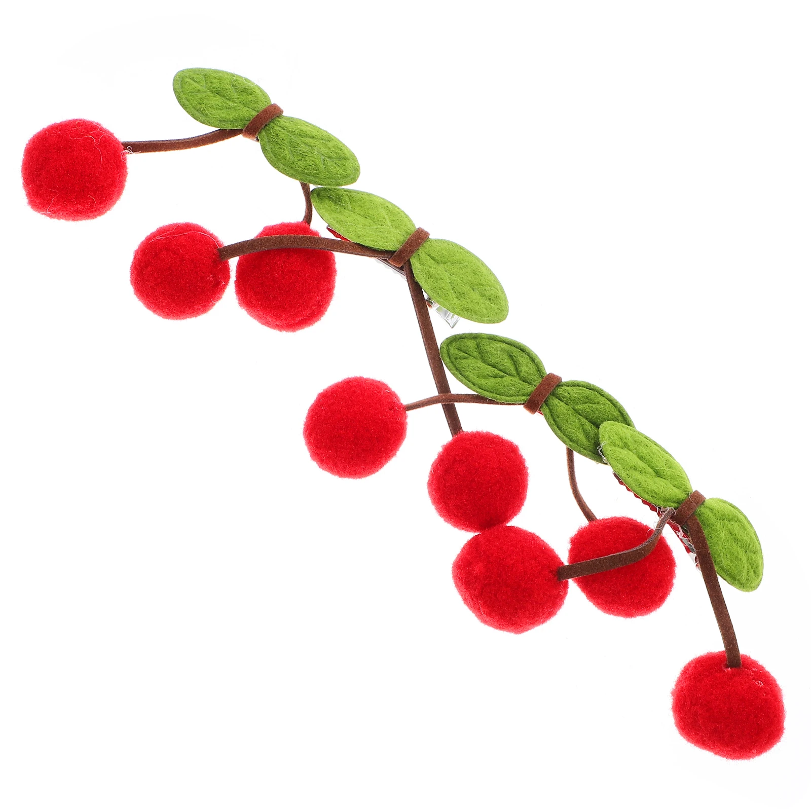 

4Pcs Cherry Hair Clips Red Trendy Side Barrettes Hair Accessories for Girls Teens Cute Hair Decorations