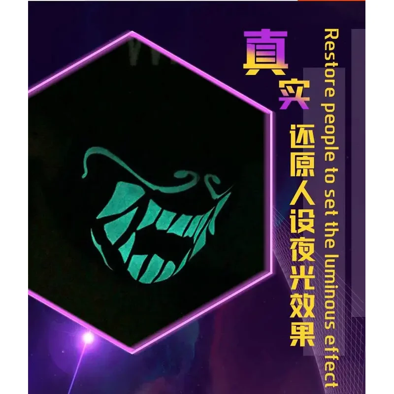 حار بيع لعبة LOL K/DA KDA اخلي جميع الأعضاء اليومية توهج قناع تأثيري ازياء في الأوراق المالية