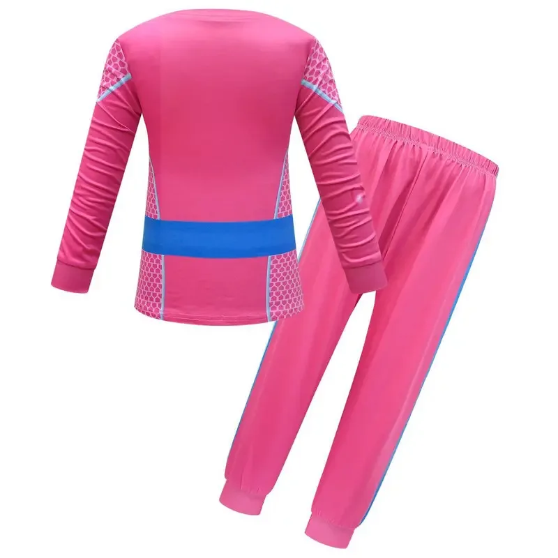 Zz04zz12Kids 코스프레 Superkitties 의상 소녀 변장 Hiss 후드 세트 소년 할로윈 카니발 축제 파티 의류 Birthd