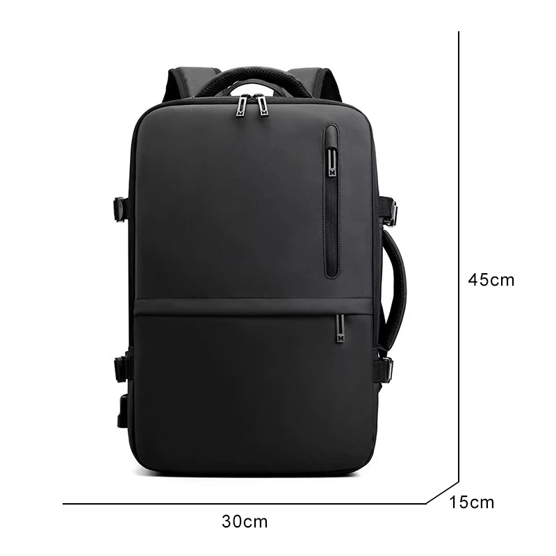 Mochila Laptop de Grande Capacidade, Bolsa de Viagem de Negócios Masculina, Carregamento USB, Impermeável, Alta Qualidade, Novo