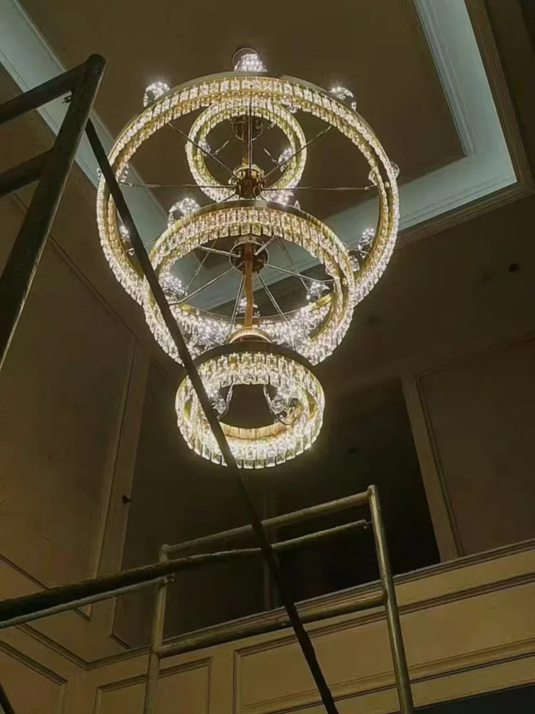 

Скандинавские современные креативные люстры-короны из хрусталя класса люкс для декора гостиной, ресторана, отеля, спальни, подвесные светильники, мебель