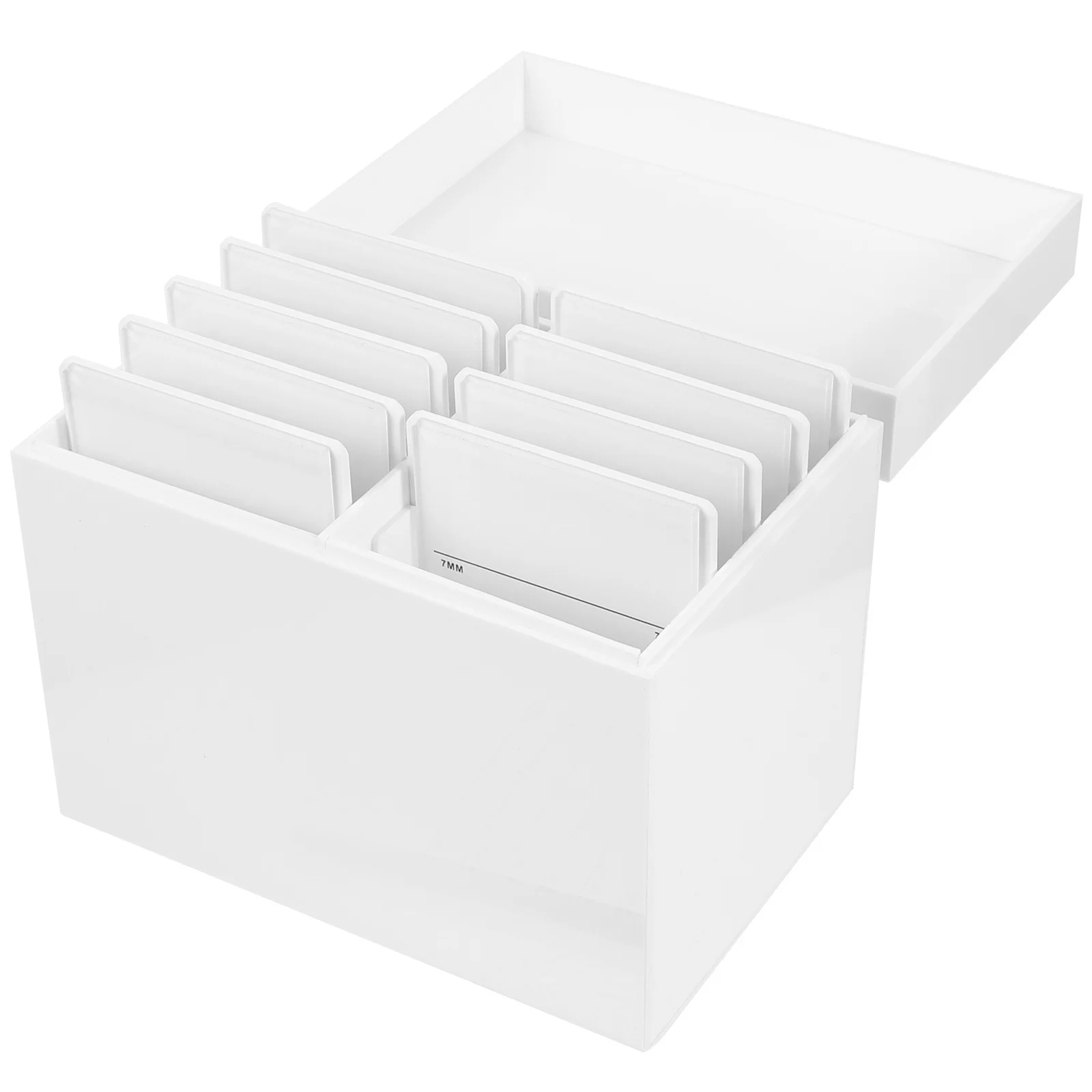 1 Uds caja de pestañas postizas soporte de 10 niveles cajón contenedor de extensión de pestañas organizador de maquillaje profesional soporte de exhibición blanco