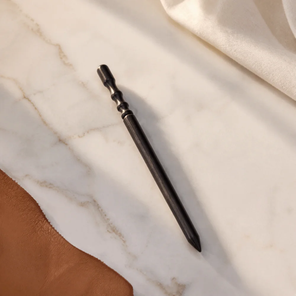 High-Density Wood Leather Edge Burnisher Polished Surface Slim Stick Design Leather Burnishing Tool Handheld Tool