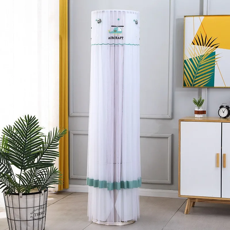 

Вертикальный пылезащитный чехол для кондиционера, круглый цилиндрический, универсальный, тканевый защитный чехол для домашнего использования, для кондиционеров