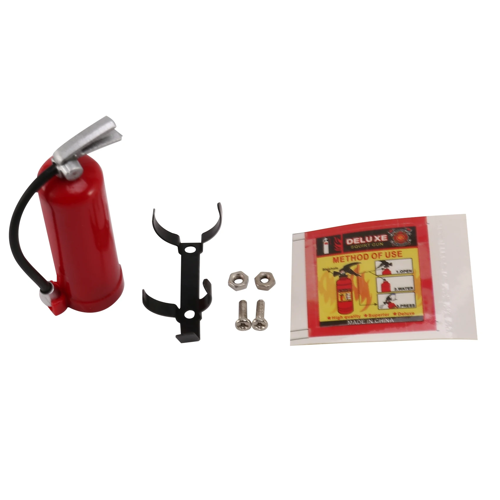 RC Decoration Metal Mini Fire Extinguisher for 1/10 RC Crawler Axial SCX10 90046 Traxxas TRX4 Tamiya D90,Red