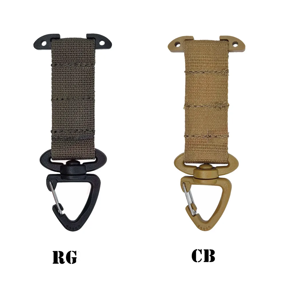 Outdoor Molle Hook Belt Hanging Buckle Keychain Clasp Vest Waist Belt MOLLE Outdoor Triangle Hook