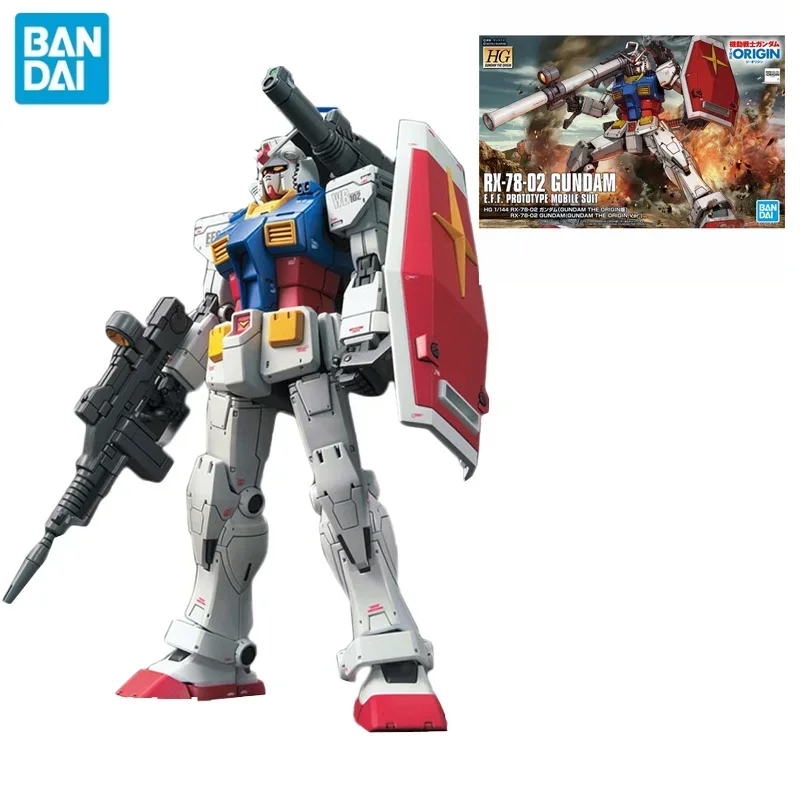 Anime Original Bandai Gundam HG GTO 026 1/144 RX-78-2 GUNDAM Assembly Model Anime Action Figures Toys for Collecting Ornaments