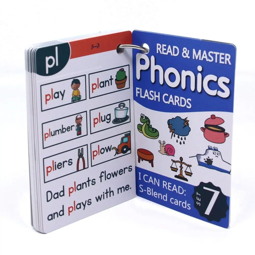 Vibrant Phonics Learning Flashcards Boost Memory Enhance Cognitive Skills Montessori Games Educational CVC Words