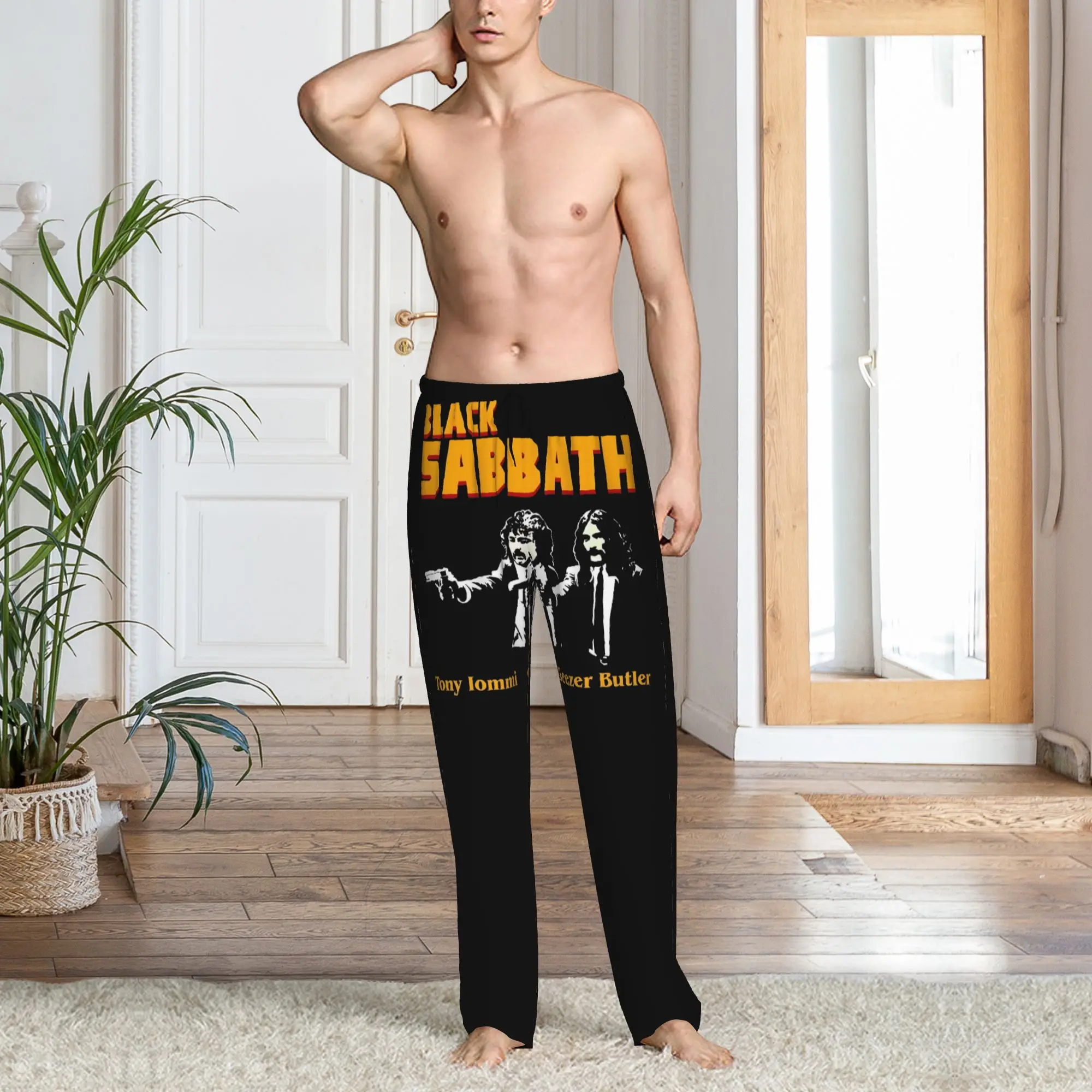 Custom S-Sabbathed Pajama Pants Men Mystery And Religion Sleepwear Lounge Sleep Bottoms Stretch with Pockets view 6
