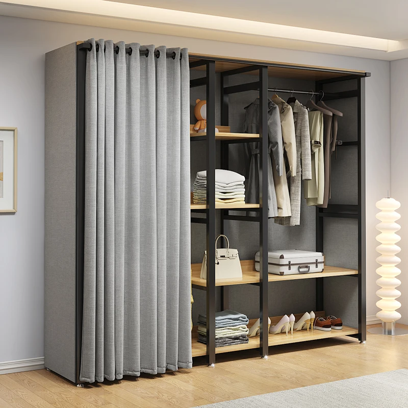 

Cabinet Storage Closet Organizer Bedroom Clothes Living Room Partitions Portable Wardrobe Modern Guarda Roupa Trendy Furniture