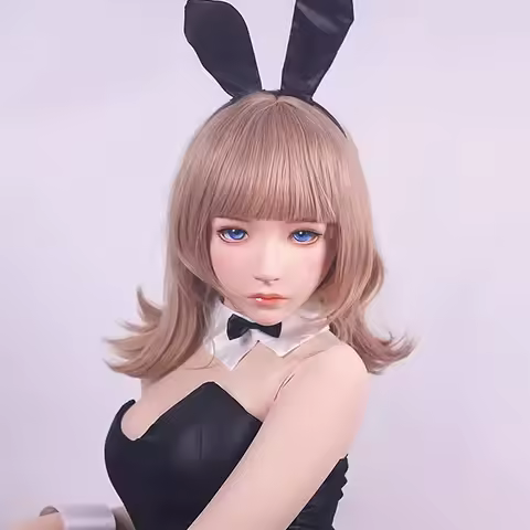 Customized Female Sweet Girl Resin Half Head OR Kigurumi BJD Eyes Crossdress Cosplay Anime Role Lolita Mask With Eyes And Wig