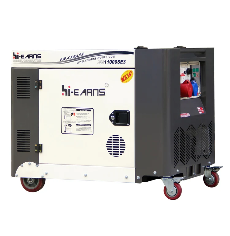 New type 5KVA 6KVA 7KVA 10KVA 15KVA air cooled silent top cover open die·sel generator with digital panel