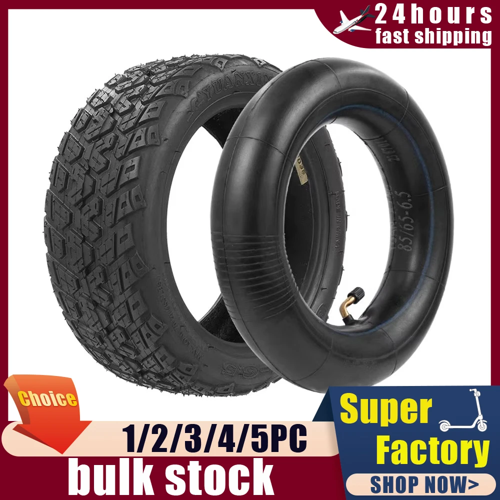 10-inch 85/65-6.5 Outer Tire Inner Tube for Kugoo G-Booster Electric Scooter Rubber Blast Outer Tyre 85/65-6.5 Inner Tube Parts