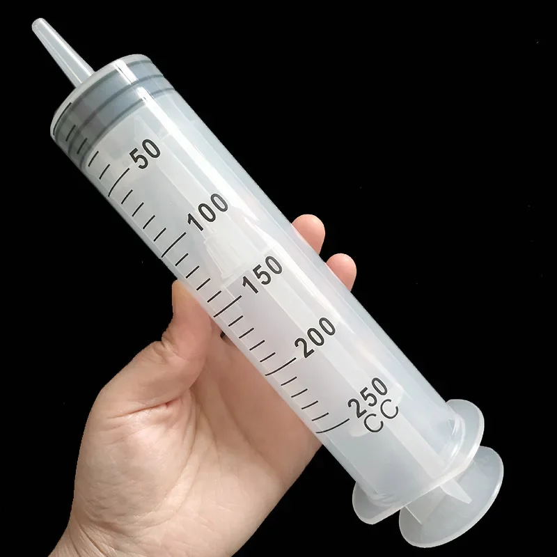 

200ml-500ml Syringe Reusable Pump Pet Feeding Syringe Filling Plastic Syringe Nutrient Sterile Without Needle Watering Refilling