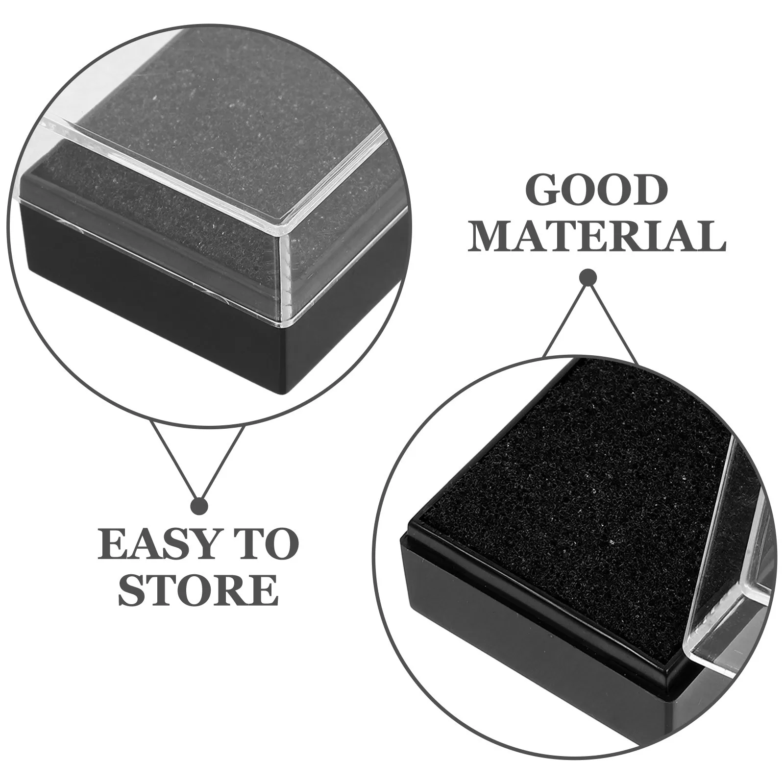 

Набор из 6 прозрачных футляров для значков, маленьких, портативных, с защитой от царапин, для хранения брошей и наградных значков